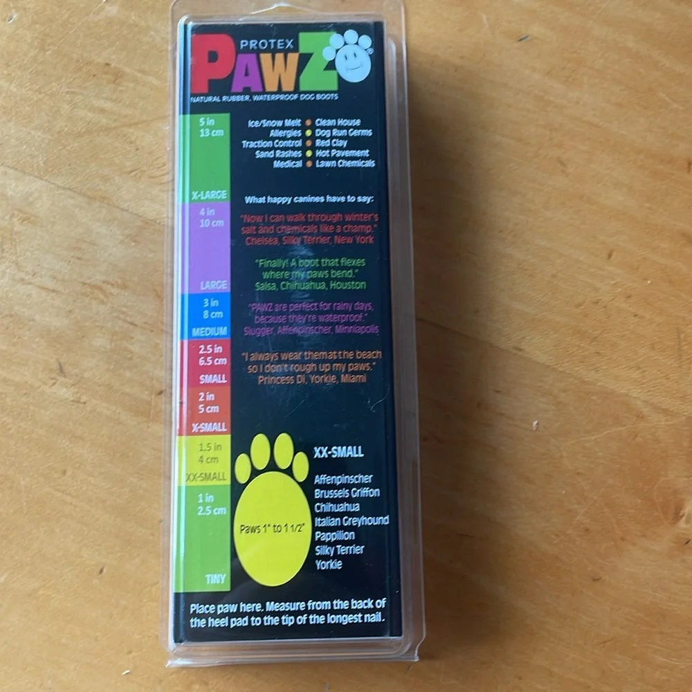 Pawz Rubber Dog Boots xxsmall
